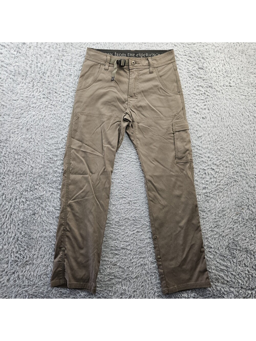 prAna Zion Hiking Pants Belted Men 28x31 Brown